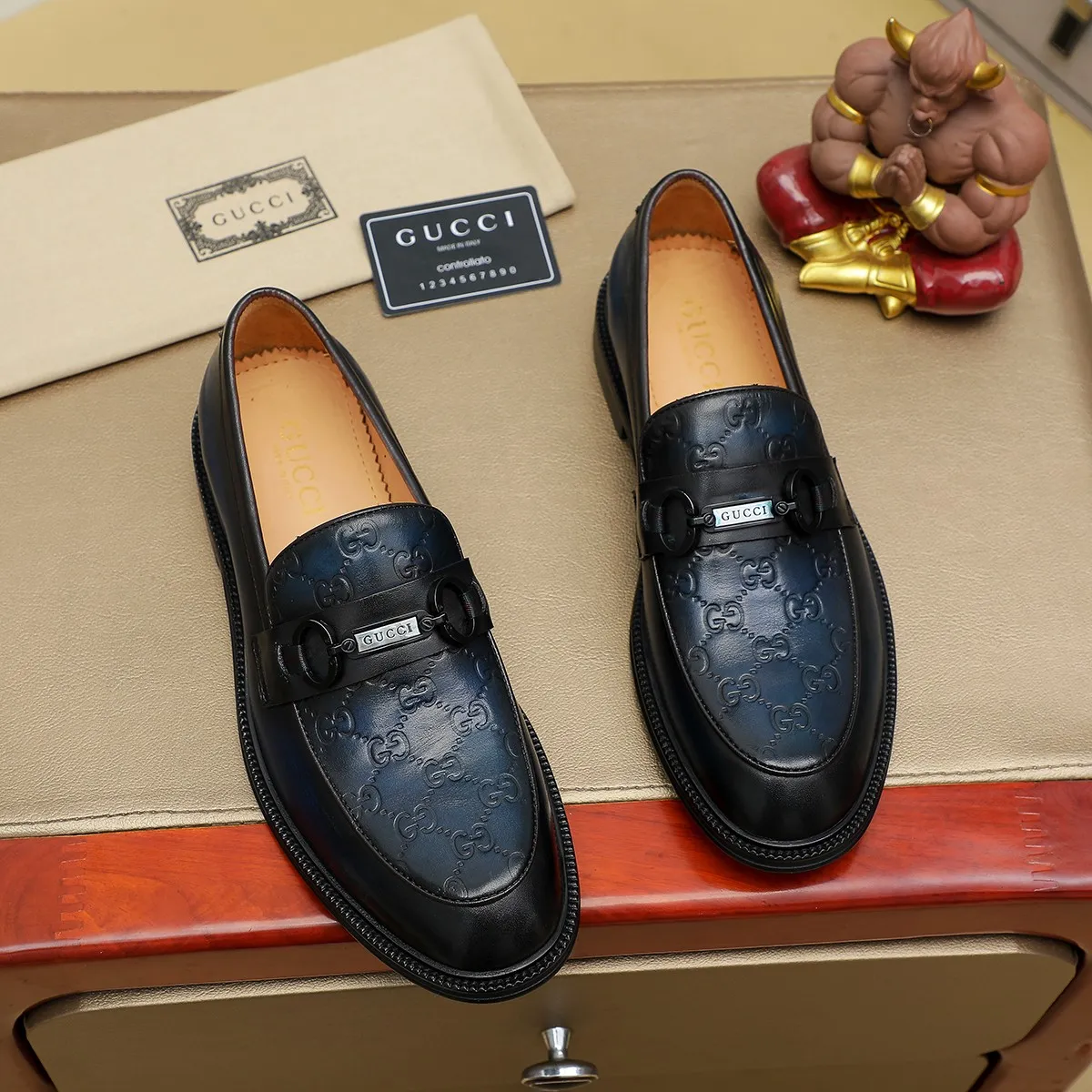 Men's shoes 💰460 💰💰Gucci official website men's business formal leather shoes update💥Hong Kong counters synchronize new styles💥completely one to one replica shipment👍zero difference in counter quality 0⃣️all made of imported first-layer cowhide on the outside with original hardware buckles➕water-dyed🐂leather lining production, color, code matching 39-44 (customized at 38.45.46)……